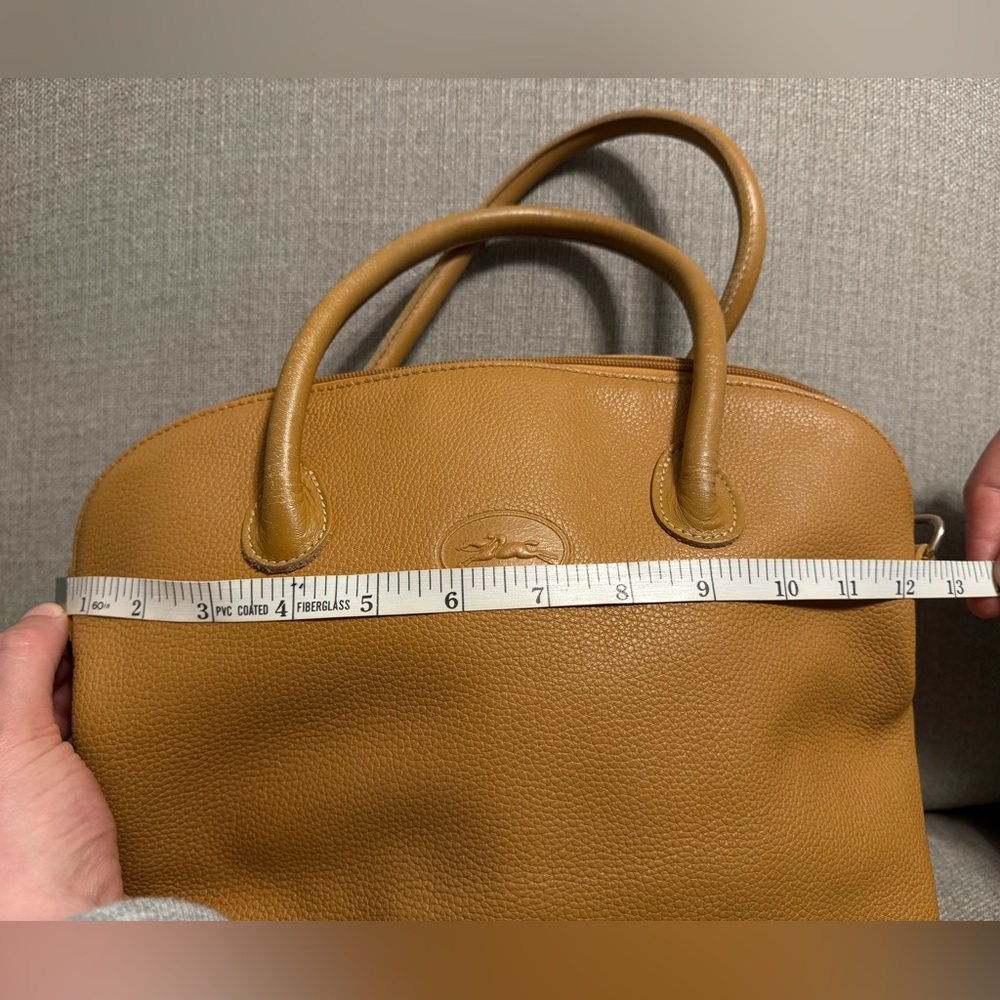 Longchamp Vintage Au Sultan Camel Leather Crossbody Bag Made in France - Picture 15 of 15